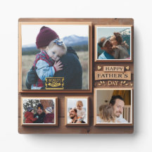 父の日パーソナライズされたモノグラムのプラーク