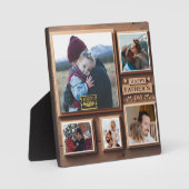 父の日パーソナライズされたモノグラムのプラーク フォトプラーク (正面)