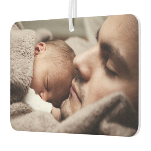 父の日パーソナライズされた写真記念ギフト カーエアーフレッシュナー (左)