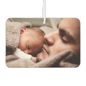 父の日パーソナライズされた写真記念ギフト カーエアーフレッシュナー (正面)