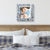 父の日パーソナライズされた単語コラージュの黒板 キャンバスプリント (インサイチュ (寝室))