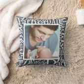 父の日パーソナライズされた単語コラージュの黒板 クッション (ブランケット)