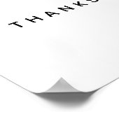 父の日パーソナライズされた手刷り花芸術 ポスター (角)