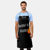 父の日パーソナライズされた究極BBQグリルギフト エプロン (着用した状態)