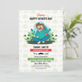 父の日パーティの招待状フライヤー 招待状 (スタンド正面)