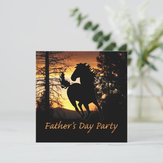 父の日パーティの招待状 招待状 (スタンド正面)