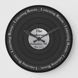 父の日ビニールレコード聞ズルーム ラージ壁時計