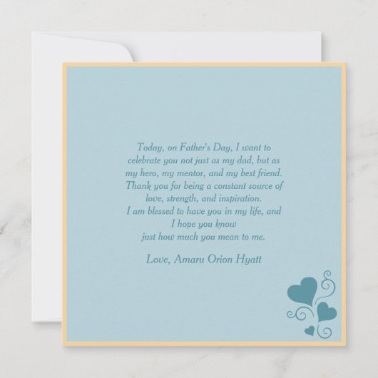 父の日ビーチボンド民族の父と息子 (裏面)