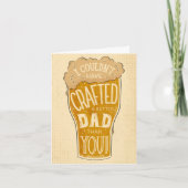 父の日ビールカード | 私は細工できなかった カード (正面)