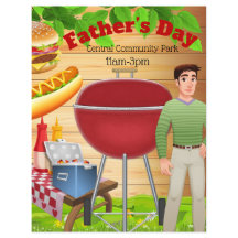 父の日ピクニックお祝いプロモーションフライヤー