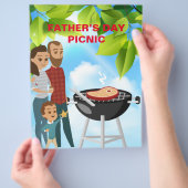 父の日ピクニックイベントテンプレート チラシ (手)