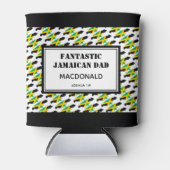 父の日ファンタスティックジャマイカパパ パーソナライズされた 缶クーラー (正面)