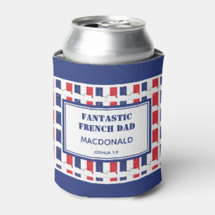 父の日ファンタスティックフランスのパパパーソナライズされた 缶クーラー