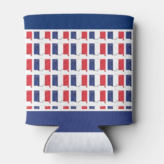 父の日ファンタスティックフランスのパパパーソナライズされた 缶クーラー (裏面)