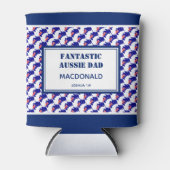 父の日ファンタスティック・オーストラリアパパ パーソナライズされた 缶クーラー (正面)