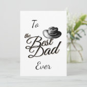 父の日フェドーラハットと文字サンキューカード サンキューカード (スタンド正面)