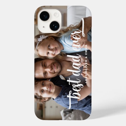 父の日フォトギフト 世界一の父 Case-Mate iPhoneケース (裏面)