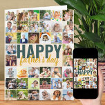 父の日フォトコラージビッグカーパーソナライズされたド カード<br><div class="desc">メッセージと写真コラージュのビッグパーソナライズされたファーズデイカード。デザインは大きすぎるタイポグラフィとブラシのスクリプトでレタリングされる。内部のメッセージをパーソナライズすることもできます。写真(右から右へ、上から下へ離れの行で動作する)をアップロードすると、グリッドを型枠するための正方形/インスタグラム形式で表示されのまわりにる。</div>