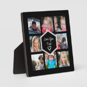 父の日フォトコラージブラック フォトプラーク (正面)