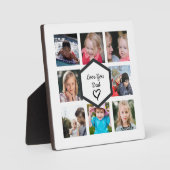 父の日フォトコラージホワイト フォトプラーク (正面)