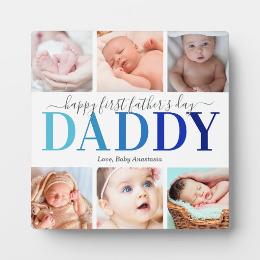 父の日フォトコラージュのプラーク フォトプラーク (正面)
