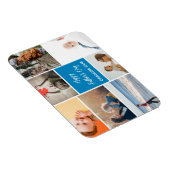 父の日フォトコラージュのマグネットブルー マグネット (右側)