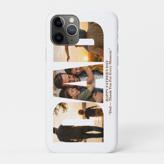 父の日フォトコラージュカード(カスタム可能) Case-Mate iPhoneケース (裏)