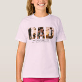 父の日フォトコラージュカード(カスタム可能) Tシャツ (正面)
