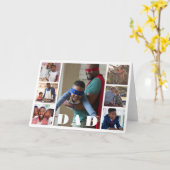 父の日フォトコラージュパパ カード (黄色い花)