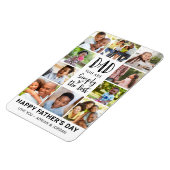 父の日フォトコラージュパーソナライズされた マグネット (左側)