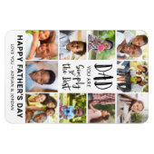 父の日フォトコラージュパーソナライズされた マグネット (横)