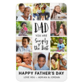 父の日フォトコラージュパーソナライズされた マグネット (縦)