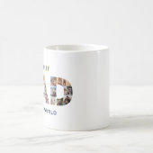 父の日フォトコラージュマグカップ 名入れ コーヒーマグカップ (中央)