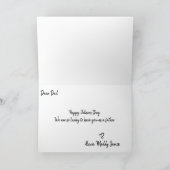 父の日フォトコラージュ文字形 カード (内部)