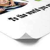 父の日フォトコラージュ文字形 ポスター (角)