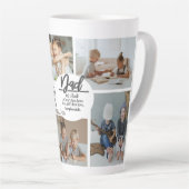 父の日フォトコラージュ カフェラテマグ (右アングル)