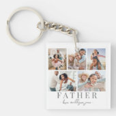 父の日フォトコラージュ キーホルダー (正面)