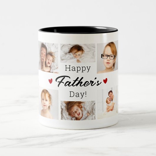父の日フォトコラージュ ツートーンマグカップ
