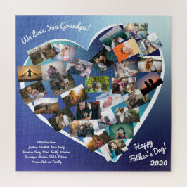 父の日フォトフォト祖父ギフトカスタムパズル ジグソーパズル