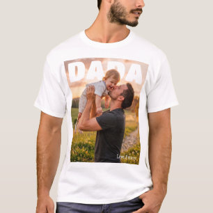 父の日フォトポップフォトTシャツ Tシャツ