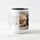 父の日フォトマグ Best Dog Dad Ever ツートーンマグカップ (正面左)