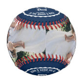 父の日フォトワールド最高のズfrom Kids 野球ボール (正面)