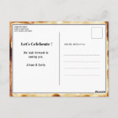 父の日フォトヴィンテージBBQパーティー ポストカード (裏面)