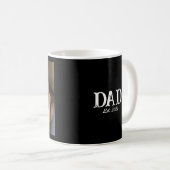 父の日フォト Dad Established コーヒーマグカップ (正面右)