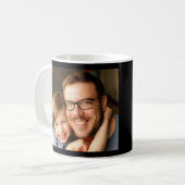 父の日フォト Dad Established コーヒーマグカップ (正面左)