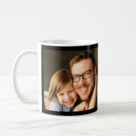 父の日フォト Dad Established コーヒーマグカップ