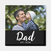 父の日フォト「Dad Established」 マグネット (正面)
