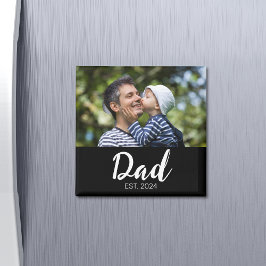 父の日フォト「Dad Established」 マグネット
