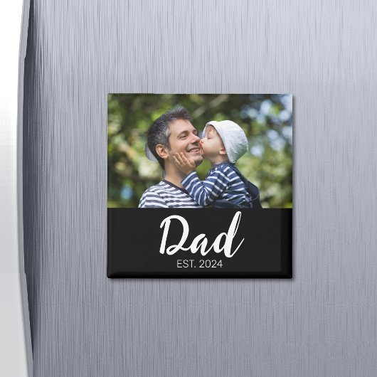 父の日フォト「Dad Established」 マグネット