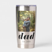 父の日フォト Dad Established 保温保冷タンブラー (正面)